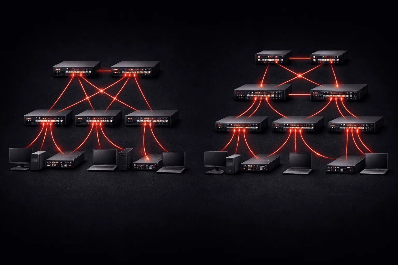 Comparing 2-Tier vs 3-Tier Network Designs