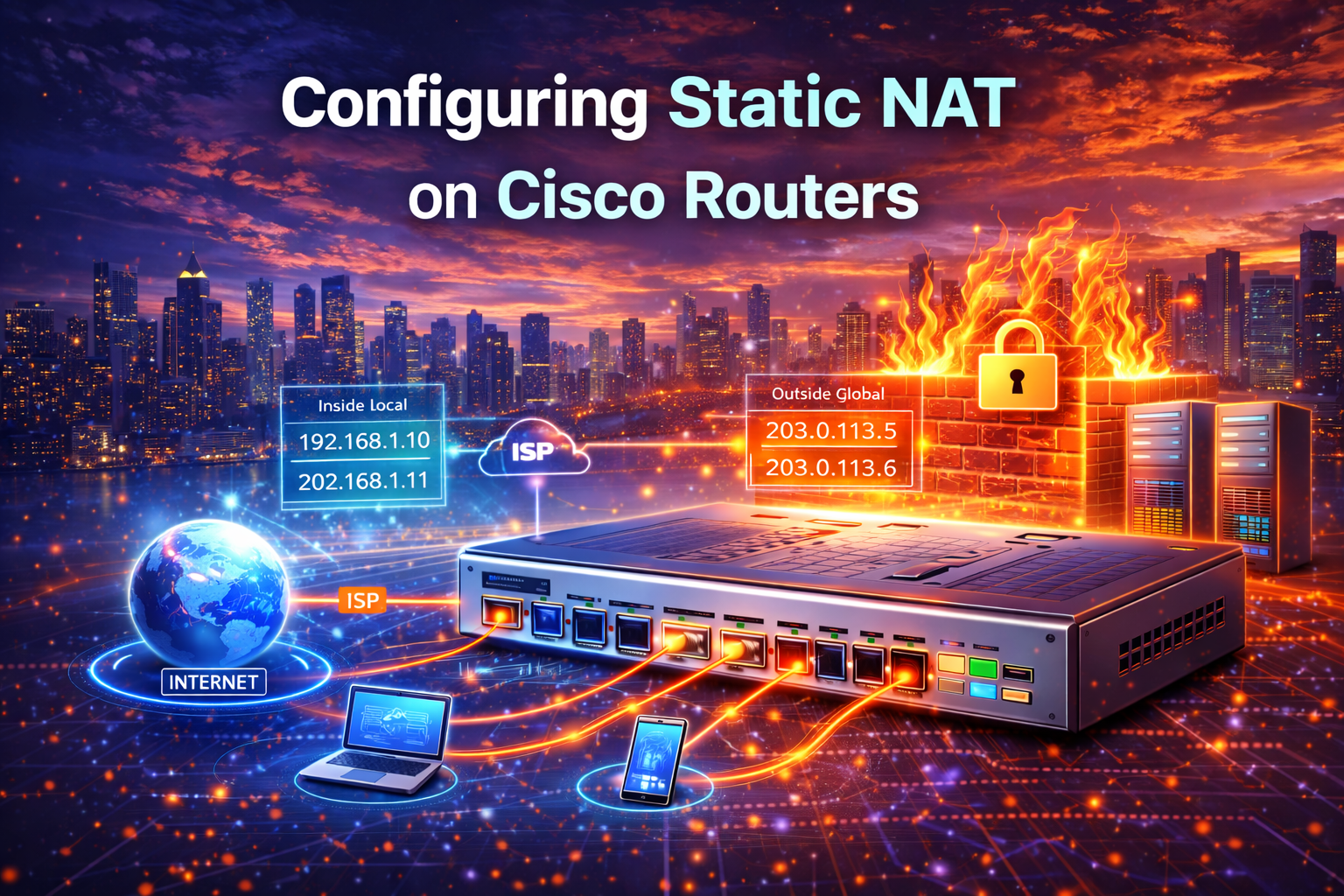 Configuring Static NAT on Cisco Routers