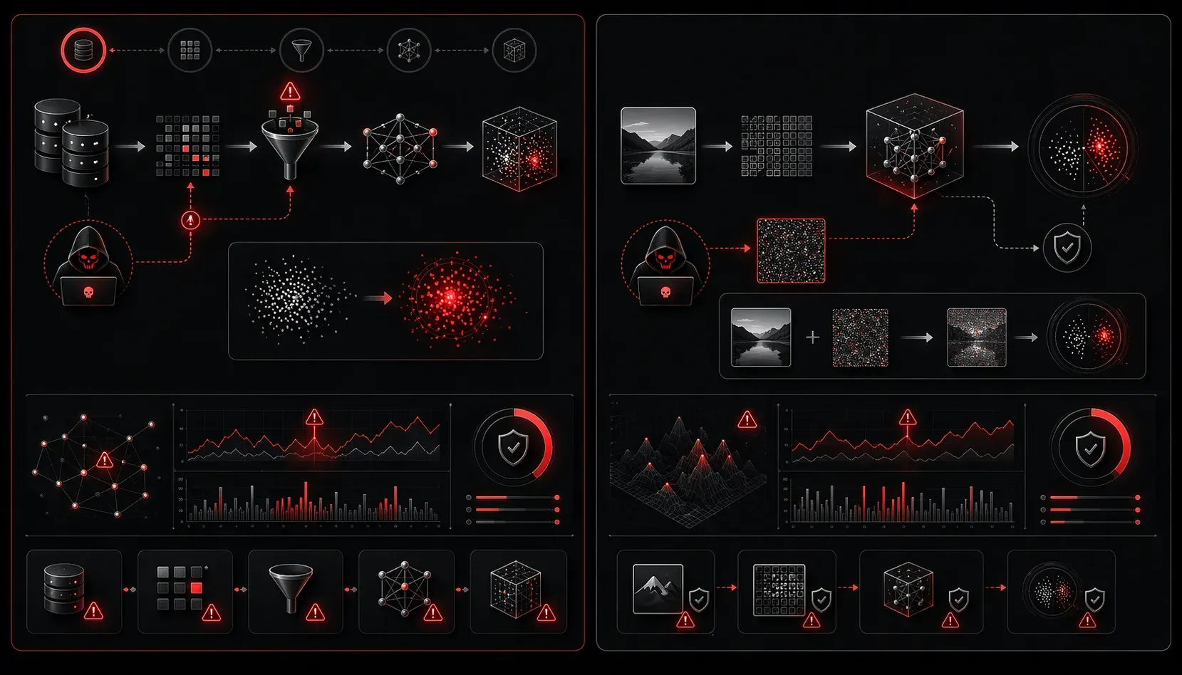 Comparing AI Security Threats: Model Poisoning vs. Adversarial Attacks