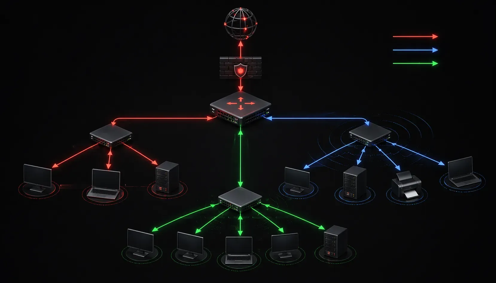 Types of Network Traffic and Their Differences