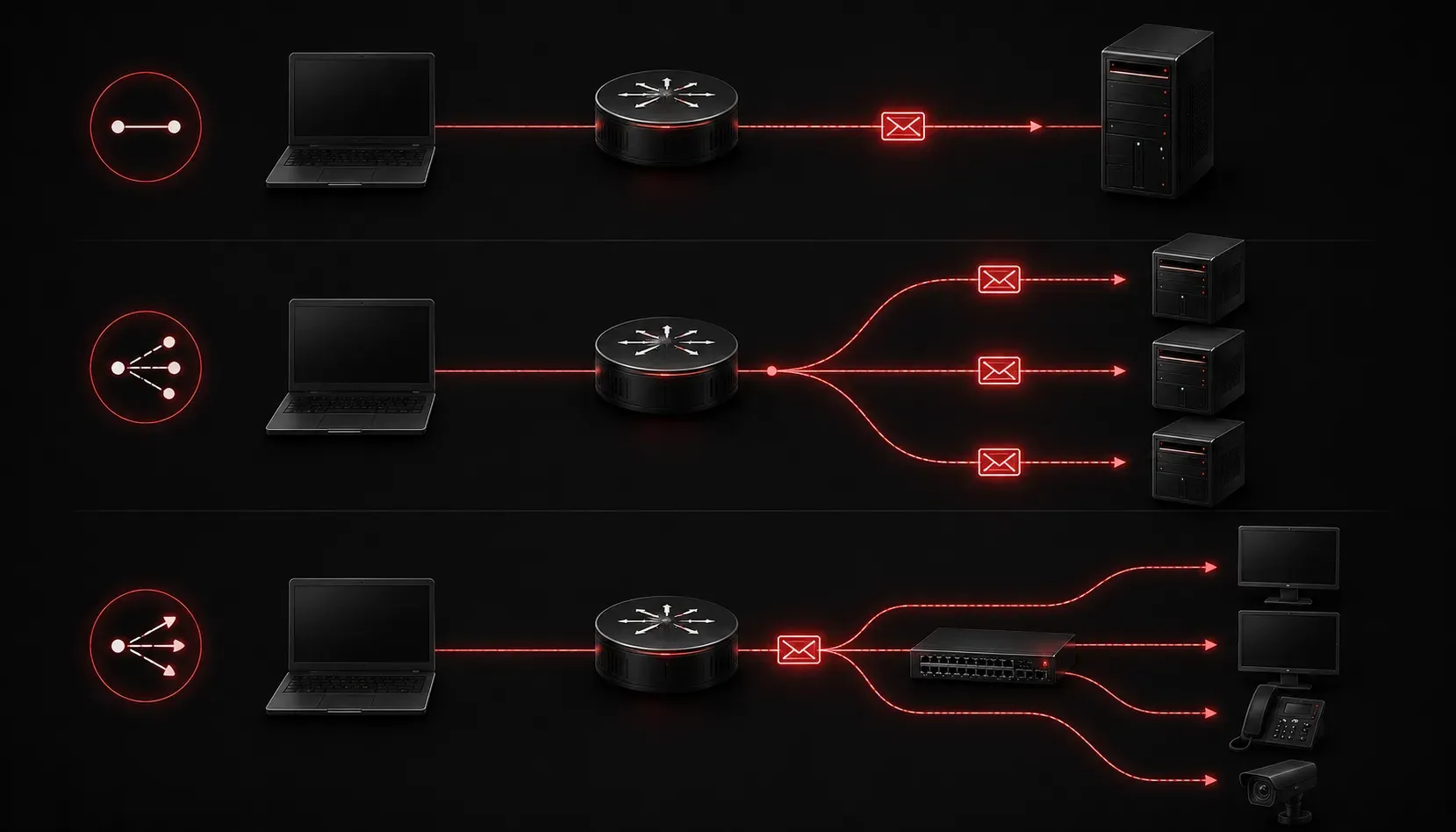 Comparing IPv6 Unicast, Anycast, and Multicast