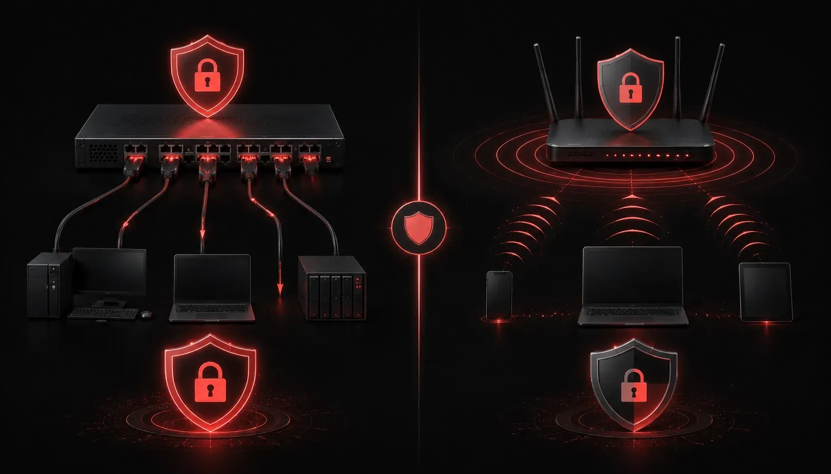 Comparing Wired vs Wireless Network Security