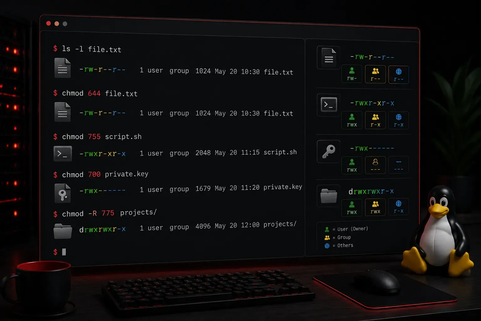 Changing File Permissions with chmod