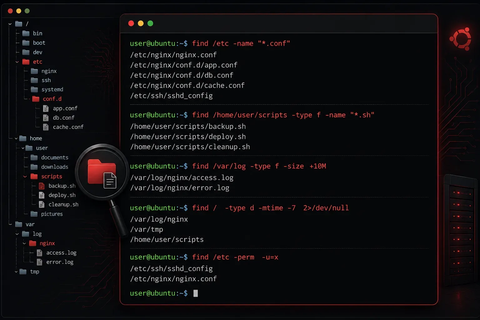 Searching for Files in Linux with Find