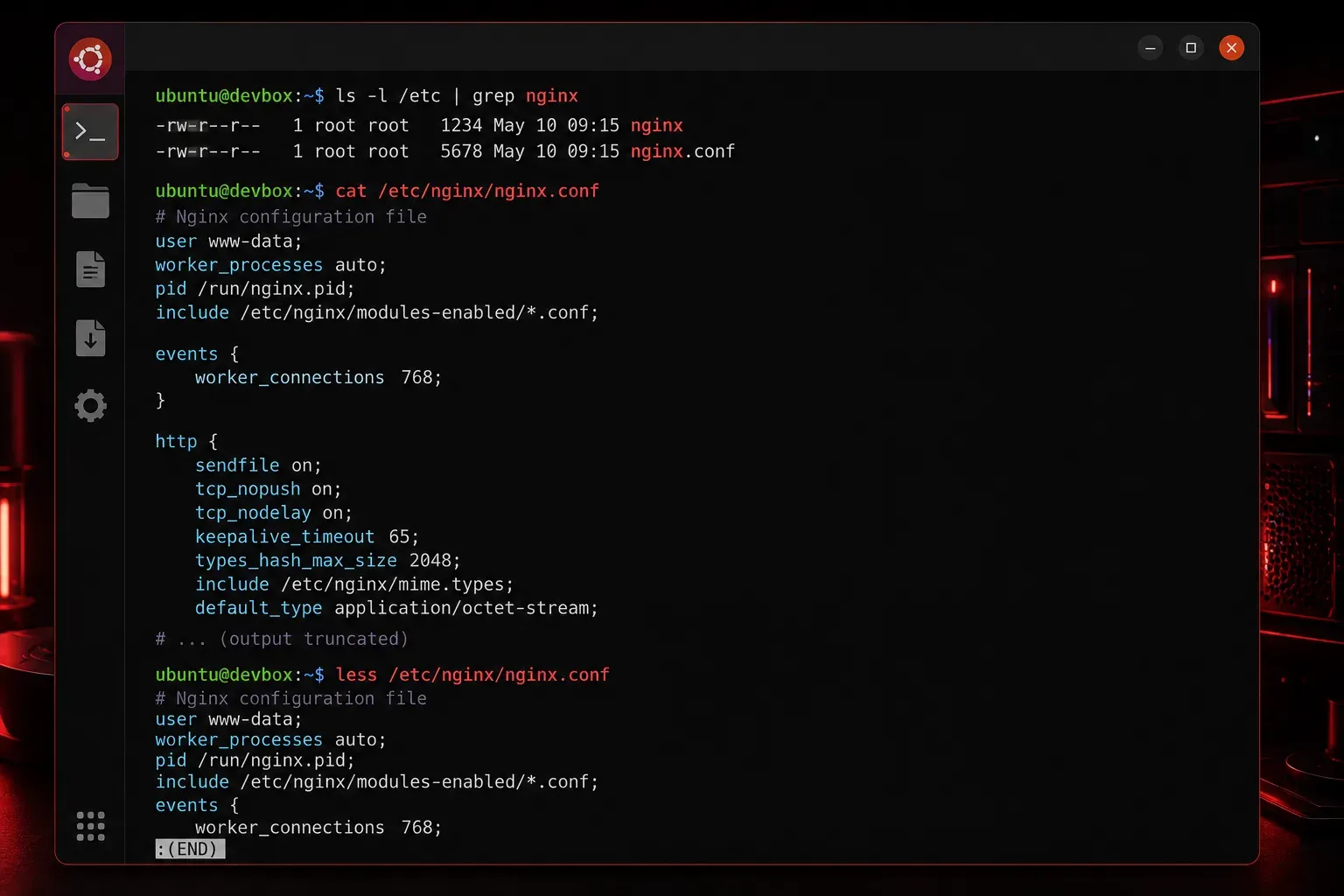 Viewing File Contents in Linux