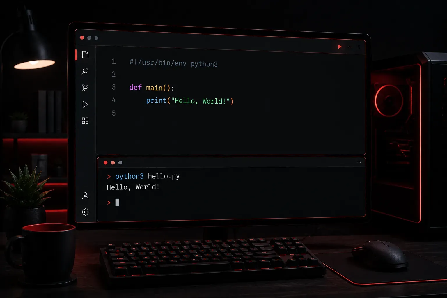 Your First Python Program: Hello World