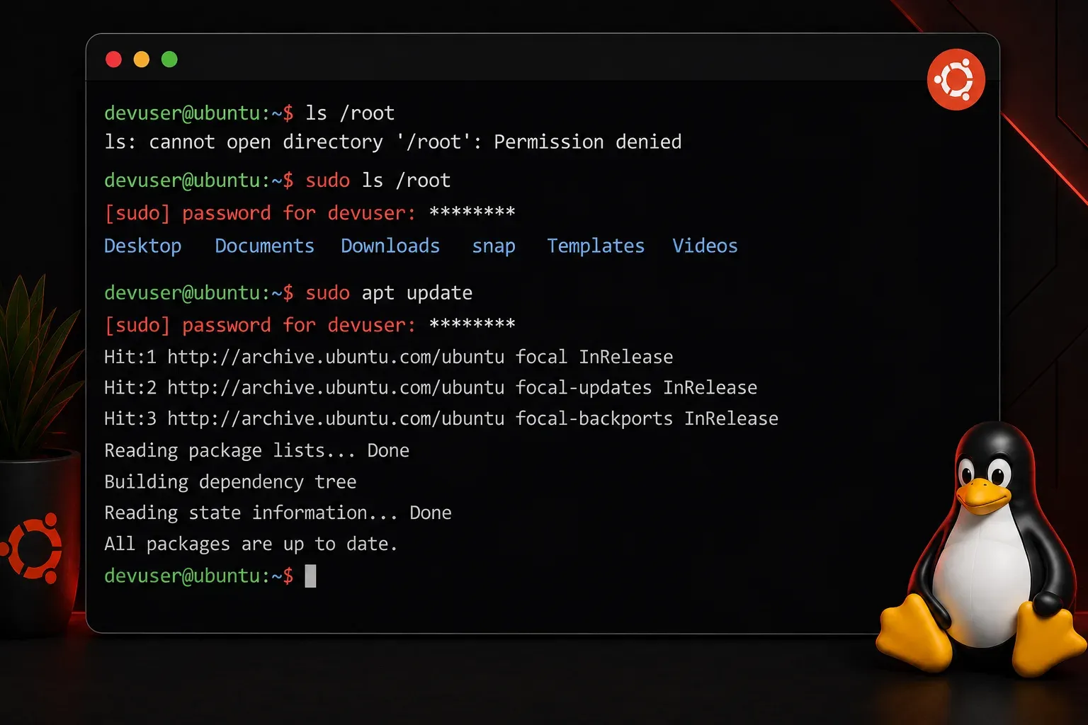 The sudo Command: Running as Administrator