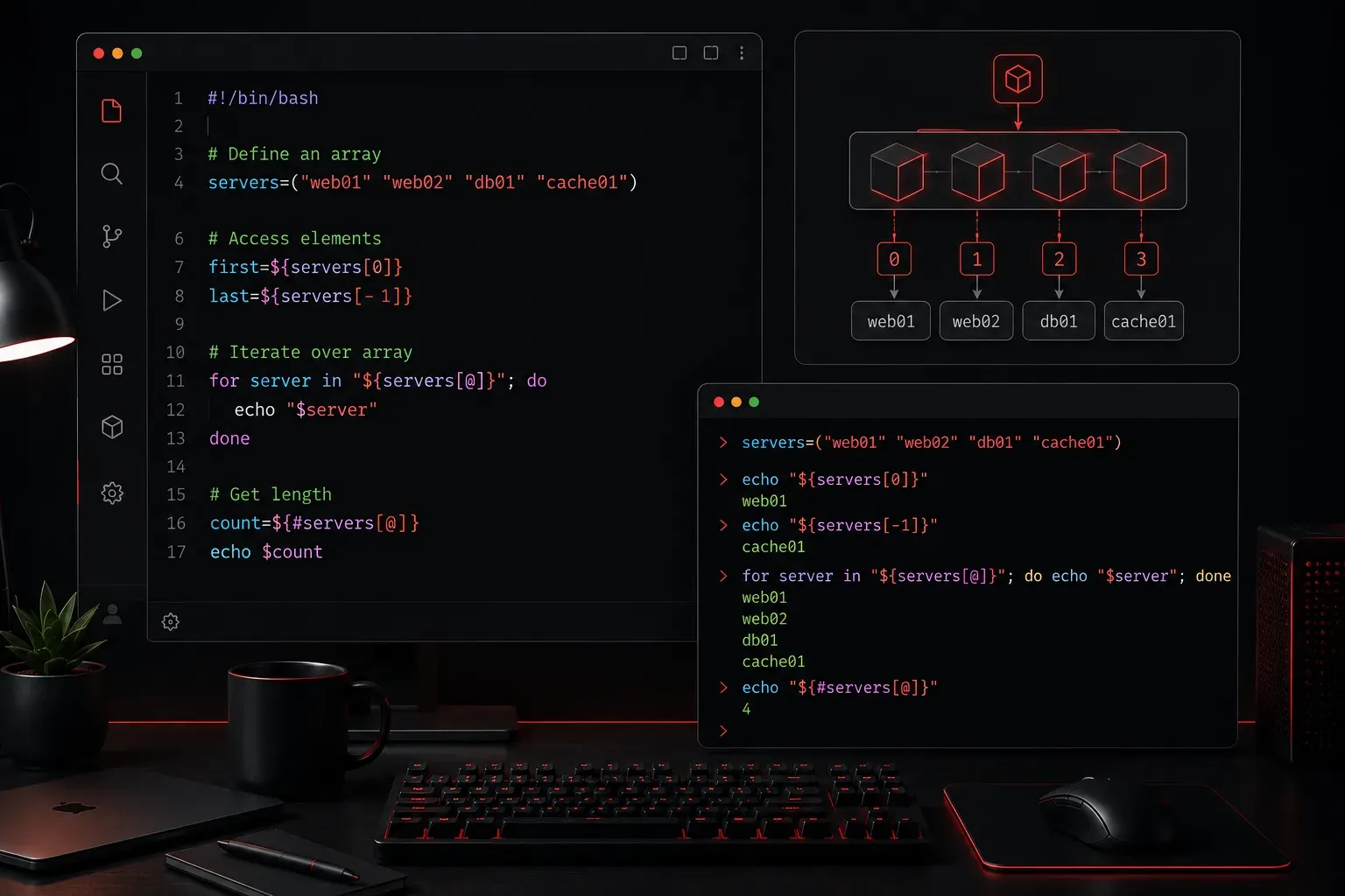 Bash Arrays Explained