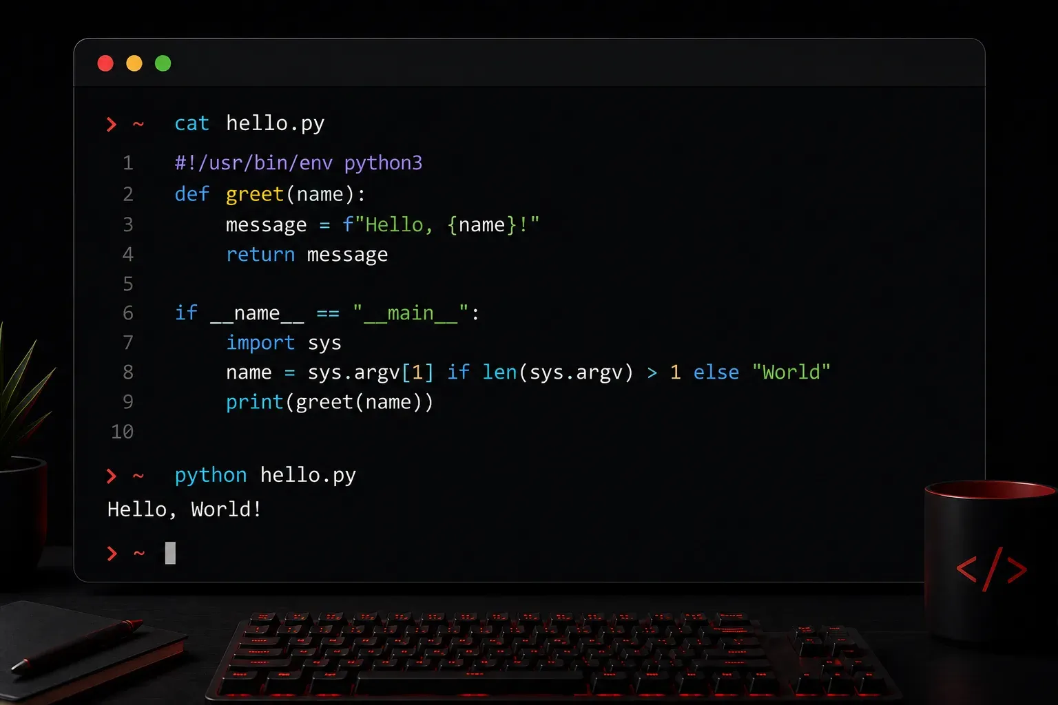 How to Run a Python Script from the Terminal