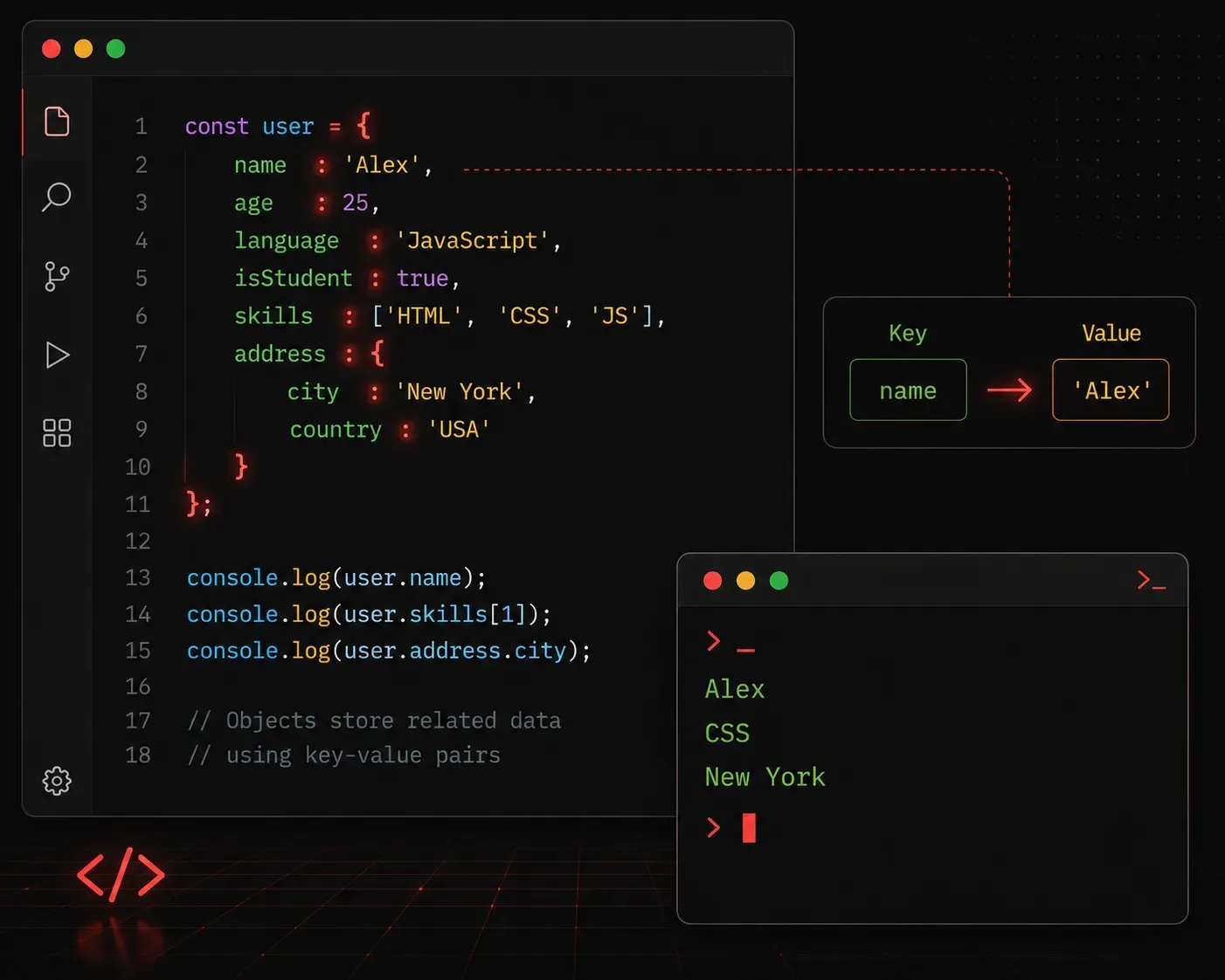 JavaScript Objects: Key-Value Data