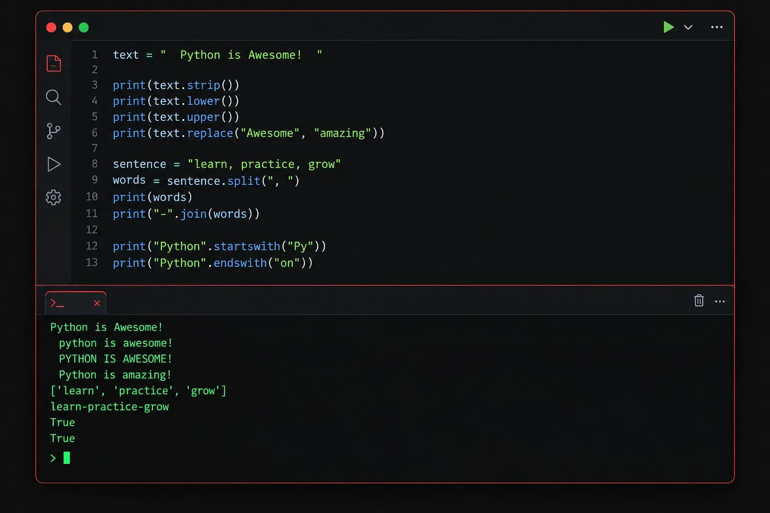String Methods: Manipulating Text in Python