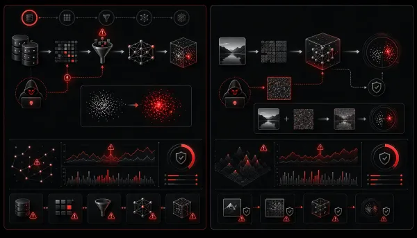 Comparing AI Security Threats: Model Poisoning vs. Adversarial Attacks