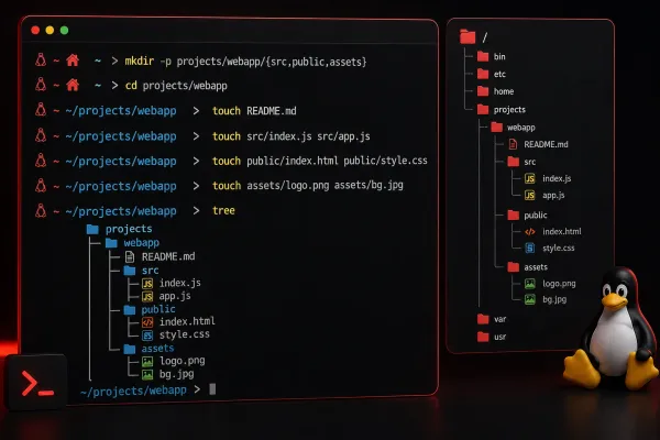 Creating Files and Folders in Linux