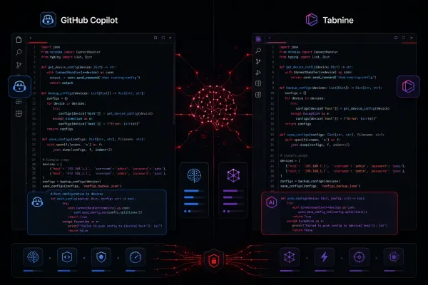GitHub Copilot vs Tabnine: Which AI is Better for Network Automation?
