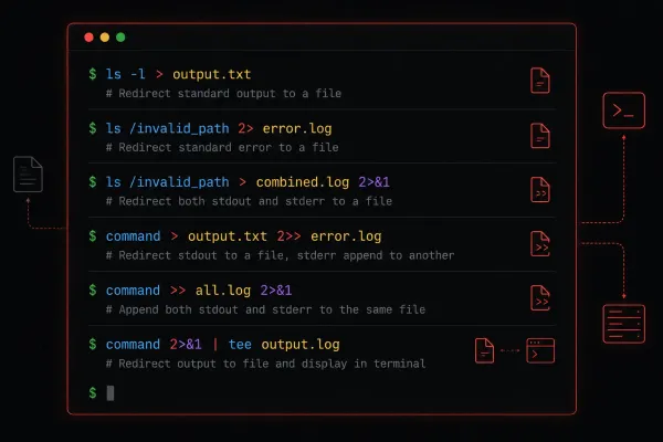 Redirecting Output in Bash