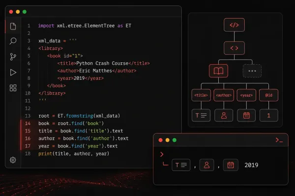 Parsing XML in Python with ElementTree